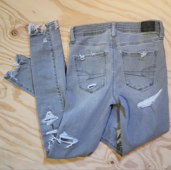 American eagle destroyed next level stretch jeggings - Picture 9 of 9